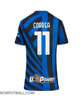 Billige Fotballdrakt Inter Milan Joaquin Correa #11 Replika Hjemmedrakt Dame 2024-25 Kortermet